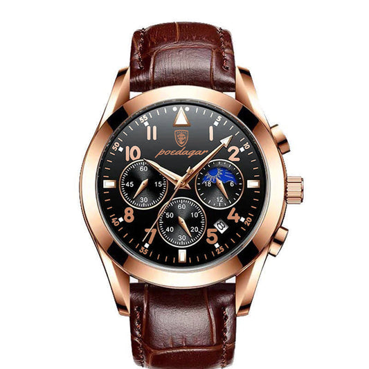 Luxury Rose Gold Chronograph – Precision Meets Style qdotstore